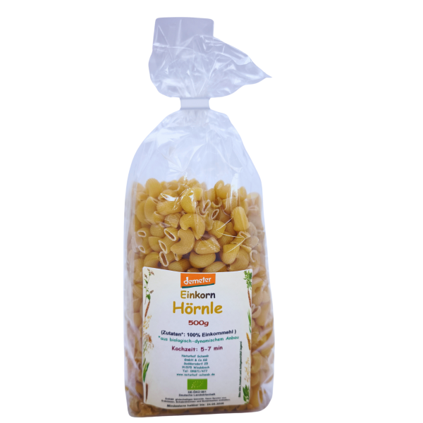 Demeter Einkorn Hörnle Nudeln 500g