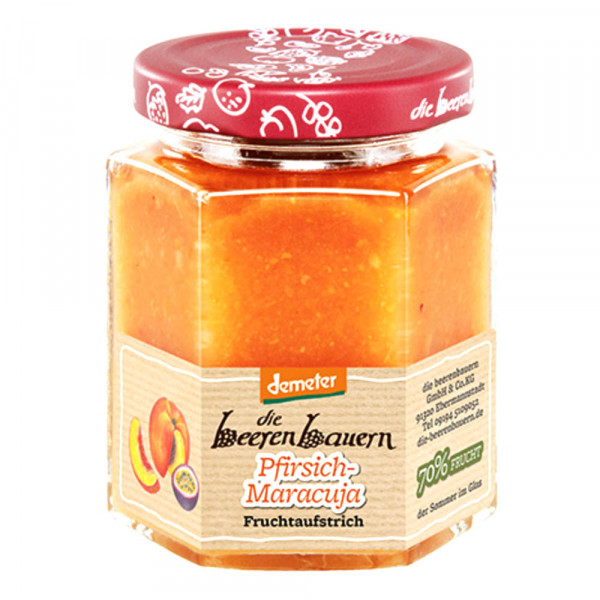 Demeter Bio Pfirsich-Maracuja Fruchtaufstrich 200g
