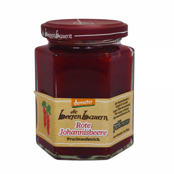 Demeter Bio Rote Johannisbeere Fruchtaufstrich 200g