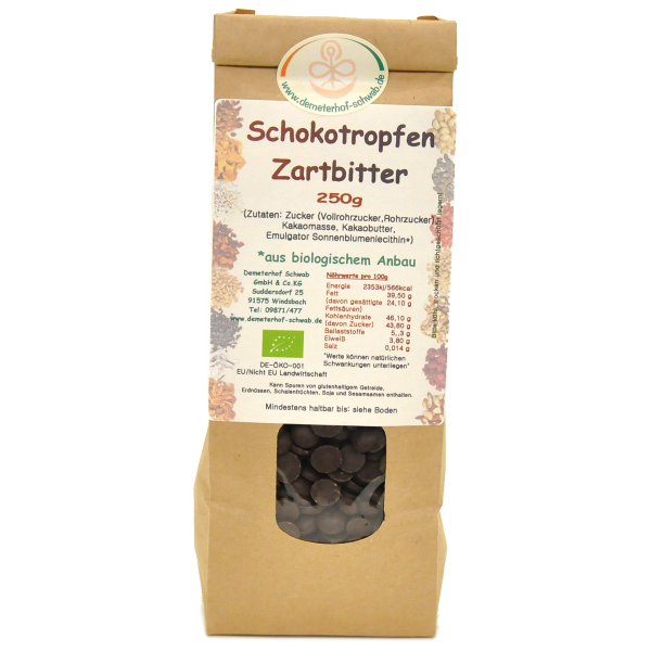 Bio Schokotropfen Zartbitter