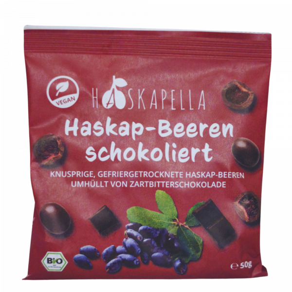 Haskapbeere schokoliert Zartbitter 50g