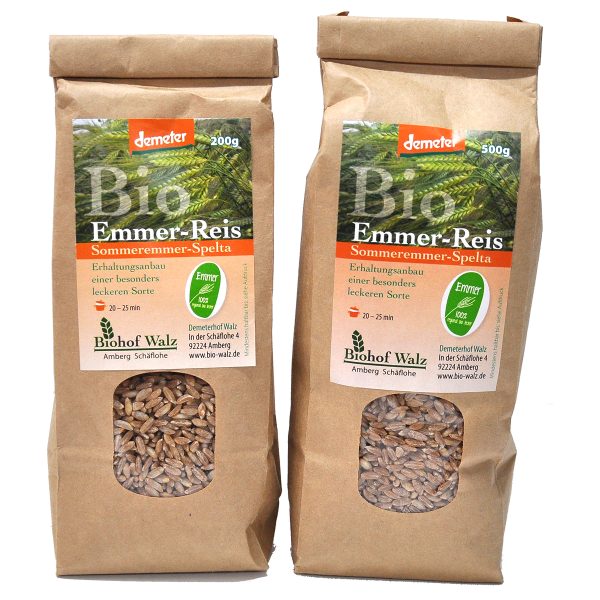 Demeter Bio Emmer Reis Sorte: Sommeremmer Spelta