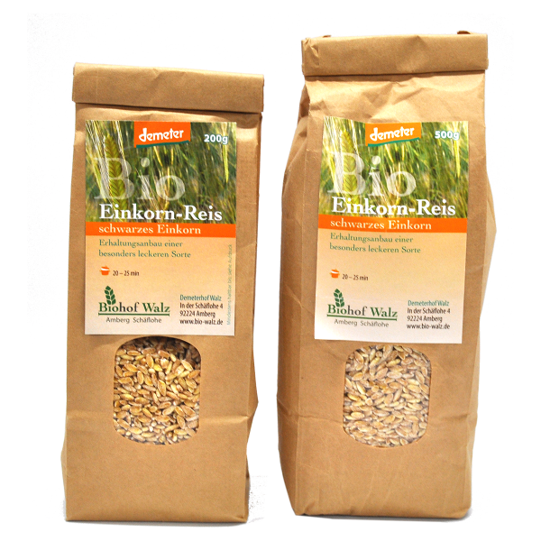 Demeter Bio Einkorn Reis Sorte: Schwarzes Einkorn