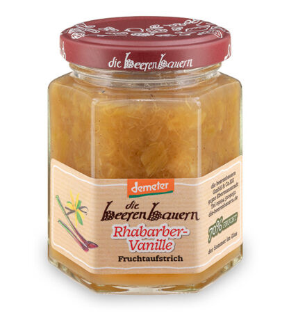 Demeter Bio Rhabarber-Vanille Fruchtaufstrich 200g