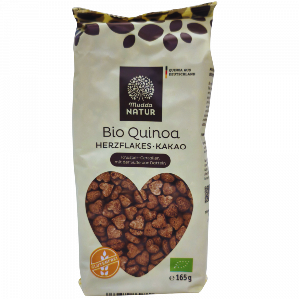 Bio Quinoa Herzflakes Kakao 165g