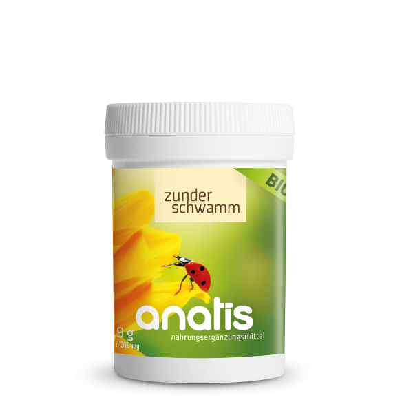 Zunderschwamm Vitalpilz BIO Anatis Nahrungsergänzungsmittel 90 Kapseln