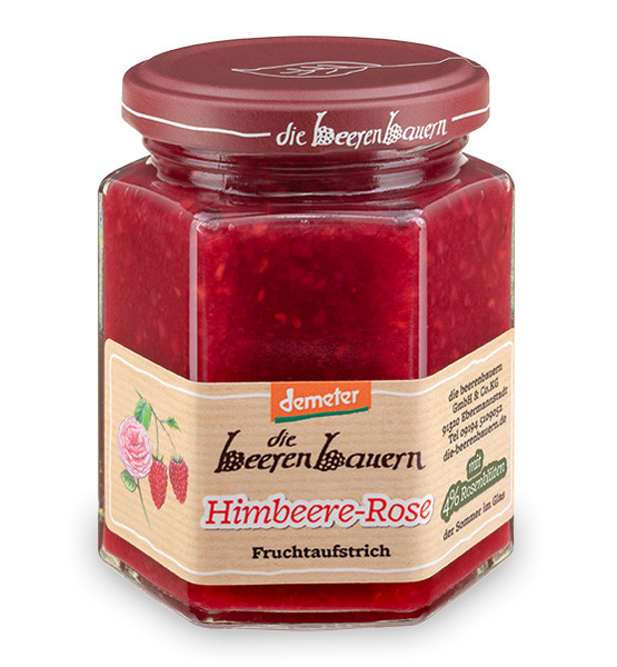 Demeter Bio Himbeere-Rose Fruchtaufstrich 200g