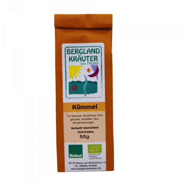 Bioland Kümmel ganz "Gewürz" Bergland Kräuter 50g