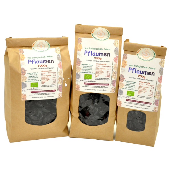 Bio Pflaumen ganz