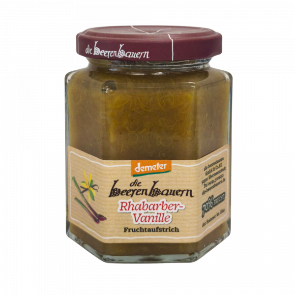 Demeter Bio Rhabarber-Vanille Fruchtaufstrich 200g