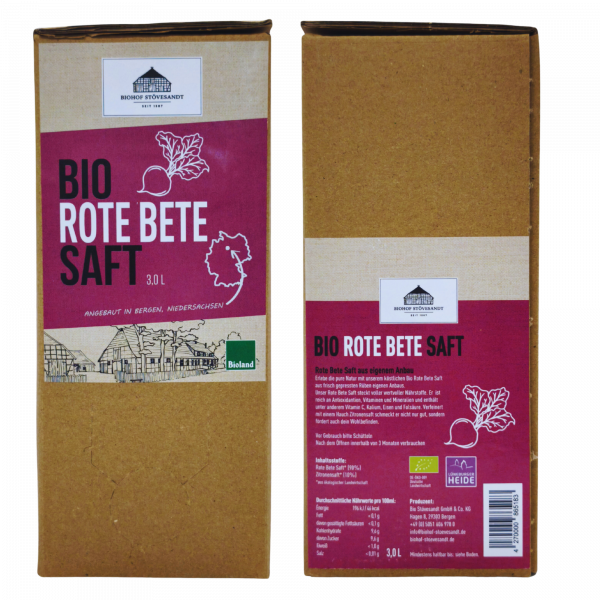 Bioland Rote Beete Saft 3 Liter