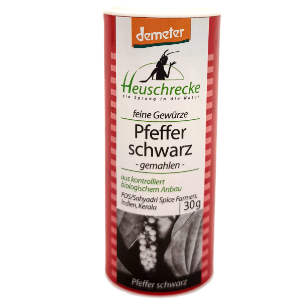 Demeter Pfeffer schwarz gemahlen 30g