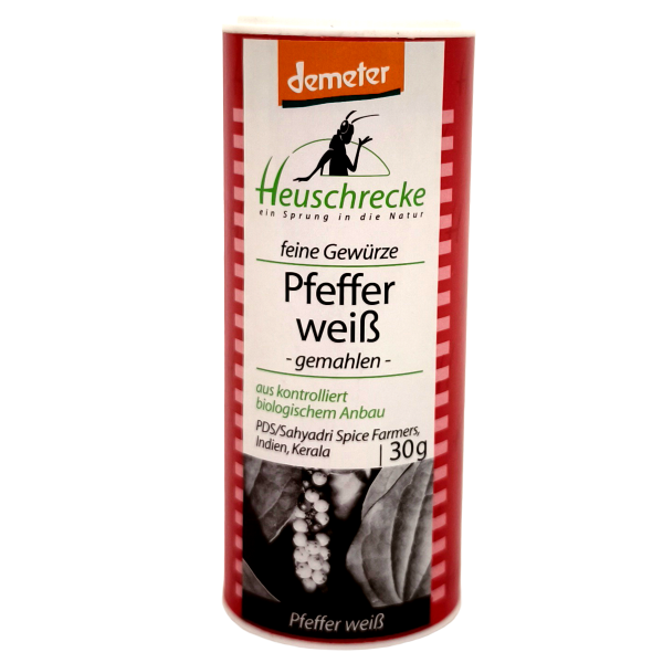 Demeter Pfeffer weiß -gemahlen- 30g
