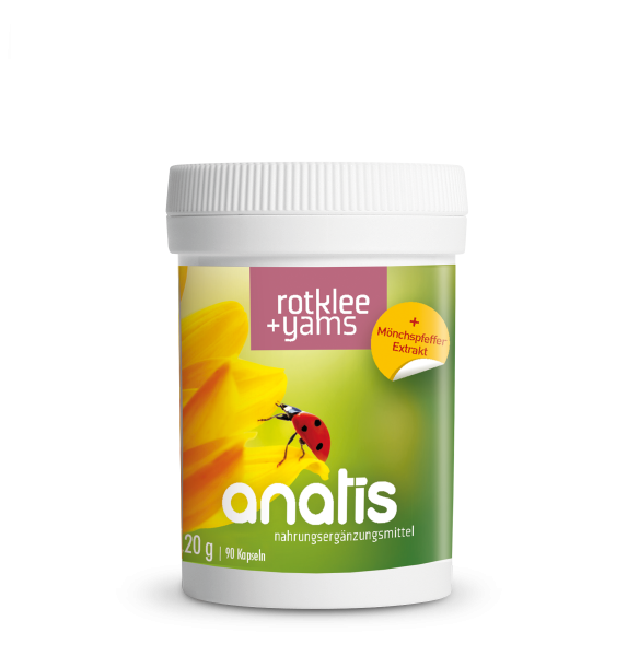 Rotklee+Yams+Mönchspfeffer Anatis Nahrungsergänzungsmittel 90 Kapseln