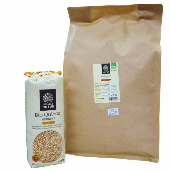 Bio Quinoa gepufft "verzehrfähig"
