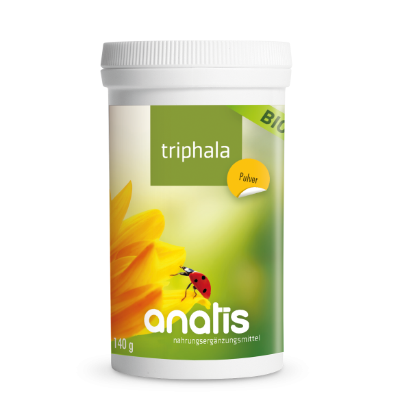 Triphala BIO Pulver Anatis Nahrungsergänzungsmittel