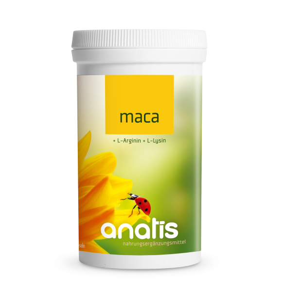 Maca + L-Arginin Anatis Nahrungsergänzungsmittel 180 Kapseln