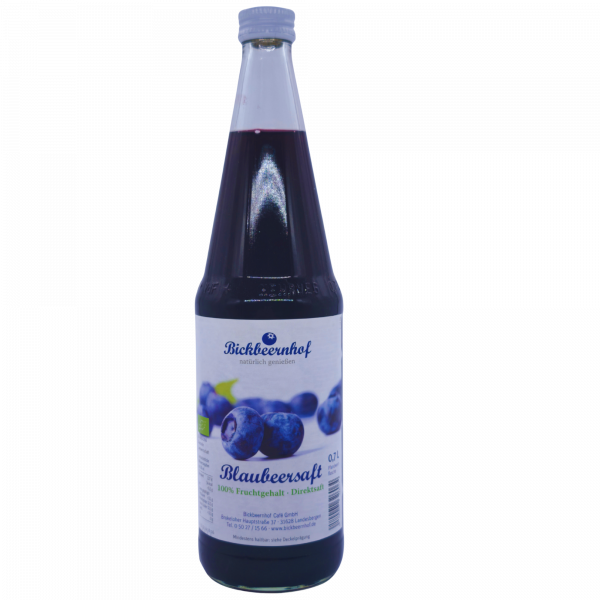 Bio Heidelbeerdirektsaft 0,7 Liter