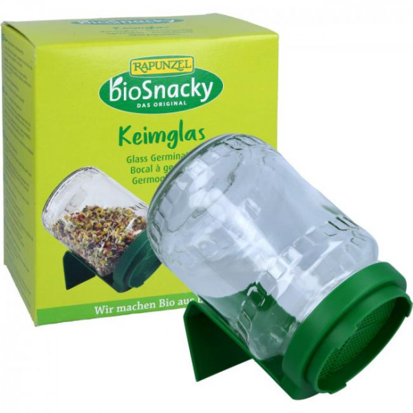 Bio Snacky Keimglas (Kunststoffdeckel)
