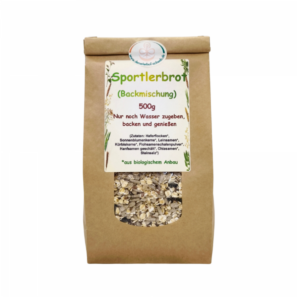 Bio Sportlerbrotbackmischung 500g Nur noch Wasser dazu, fertig!