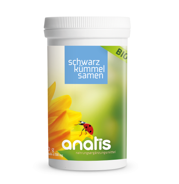 Schwarzkümmelsamen BIO Anatis Nahrungsergänzungsmittel 180 Kapseln