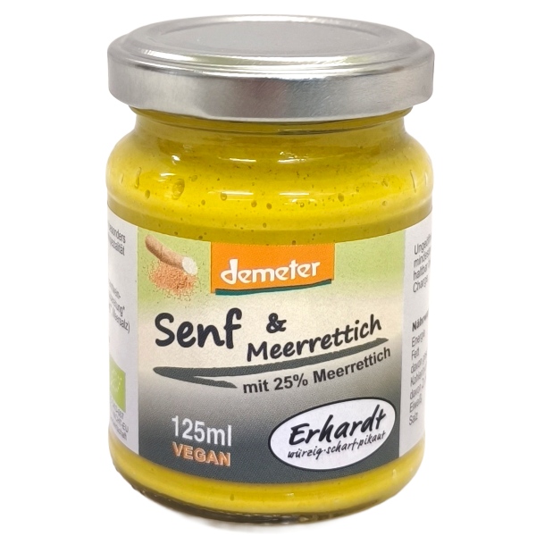 Demeter Senf & Meerretich im Glas 125ml