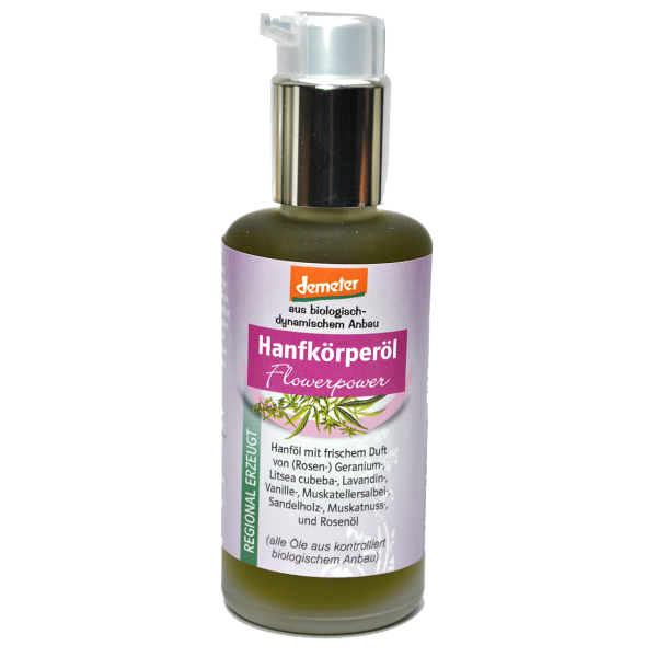 Demeter Bio Hanfkörperöl Flowerpower