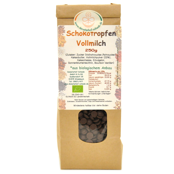 Bio Schokotropfen Vollmilch