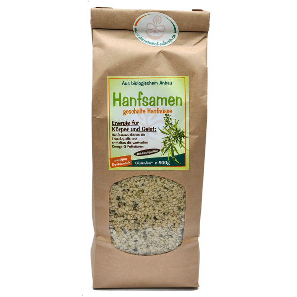 Bio Hanfsamen geschält (Hanfnüsschen)