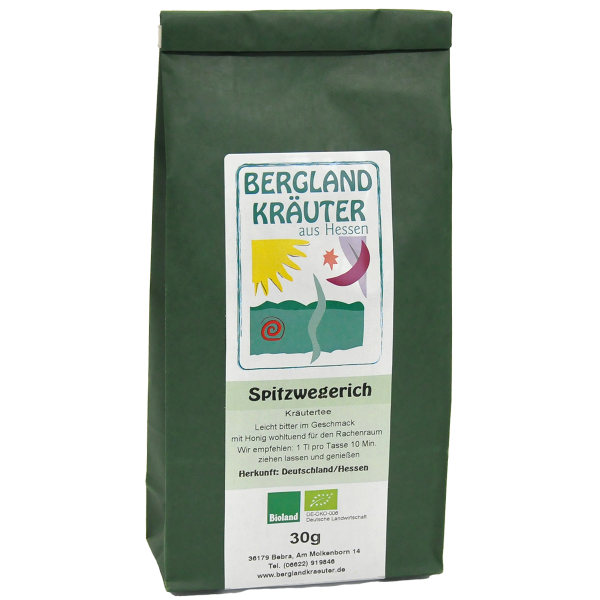 Bioland Spitzwegerich Kräutertee Bergland Kräuter