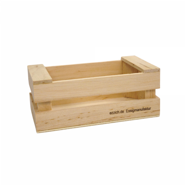 Holzkistla für Essigfläschchen 6er
