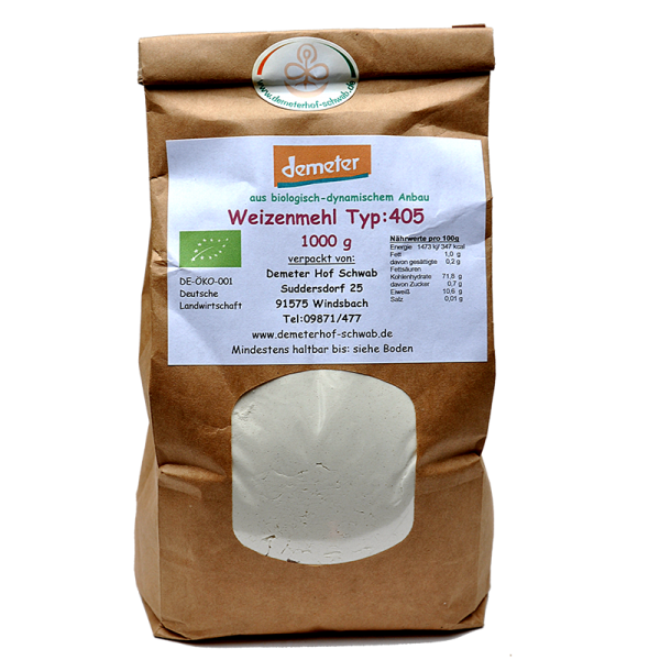 Demeter Bio Weizenmehl Typ:405