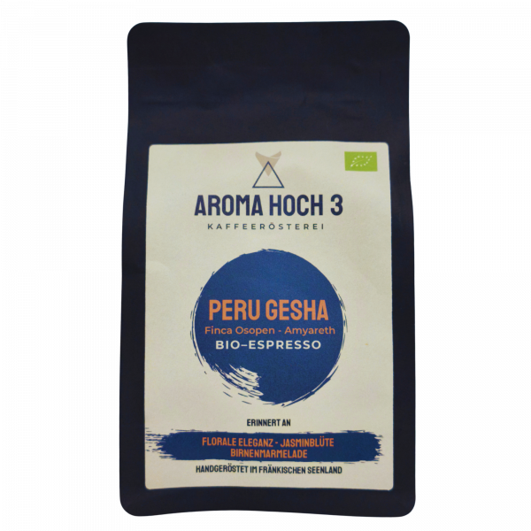 Bio Espresso Bohnen "Peru Gesha" Finca Osopen-Amyareth 250g