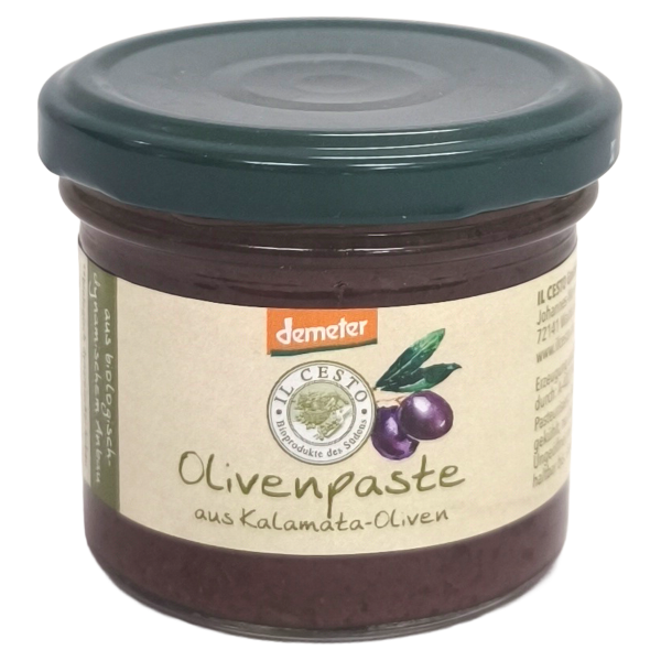 Demeter Olivenpaste schwarz 100g